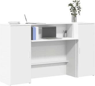 vidaXL Vidaxl - Banco Reception Bianco 180x50x103,5 cm in Legno Multistrato