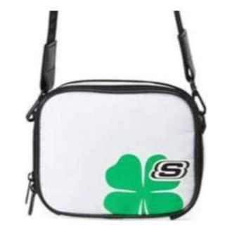 Skechers Clover Pattern Logo Single Shoulder Bag White Green L223U013-0074
