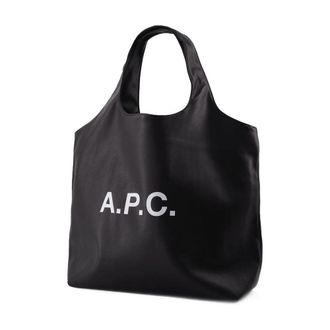 A.P.C. Womens Tote Ninon Synthetic Leather Black Totes-shopping-bags