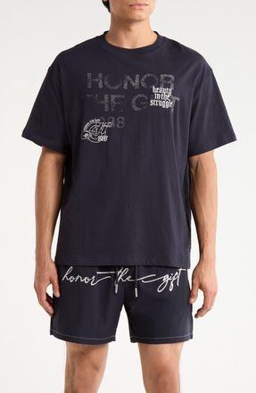 Honor The Gift Beauty in the Struggle Cotton T-Shirt in Black at Nordstrom, Size Xx-Large