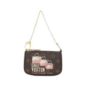 Louis Vuitton Pre-owned Monogram Mini Pochette Accessoires - Dames - Pre-owned - Bruin - Maat: ONE Size