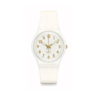 Swatch White Bishop Quartz White Dial Ladies Watch SO28W106-S14