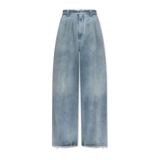 Maison Margiela Jeans, Dames, Blauw, S, Katoen, Jeans met Zakken
