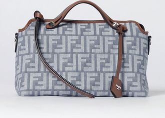 Fendi Borsa By The Way in denim con monogram FF jacquard