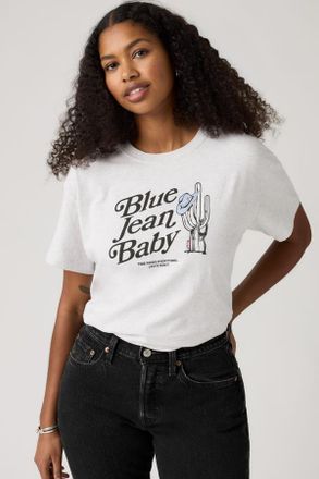 Levi's Graphic Anyday Tee - Hombre - XS - Grey / Blue Jean Baby Orbit Heather Gray