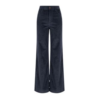 Cruna Taylor Wide Broeken - Dames - Broeken - Blauw - Maat: XS Katoen