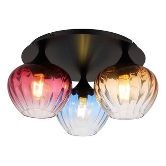 Globo Lighting Globo - Plaf&oacute;n - Sander - Multicolor - Vidrio - &Oslash; 47cm - E27