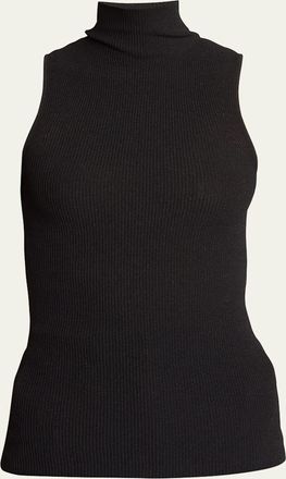 Proenza Schouler Matte Viscose Knit Ribbed Top