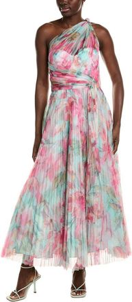 Hutch Philippa Pleated Mesh Gown