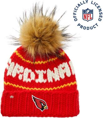 Lele Sadoughi Red Cardinals Nfl Beanie With Faux Fur Pom in Red 600 at Nordstrom