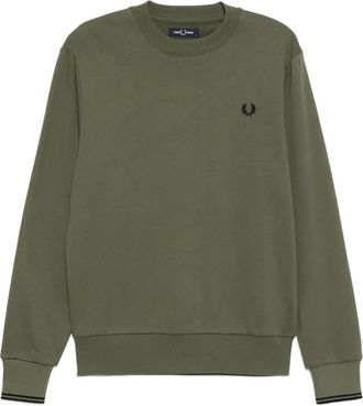 Fred Perry logo-embroidered sweatshirt - Green