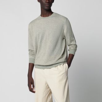 Loro Piana Maglione crema m&eacute;lange in cashmere e seta