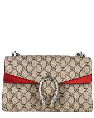 Gucci Red Sheep Leather Medium Dionysus GG Shoulder Bag (Authentic Pre-Loved)