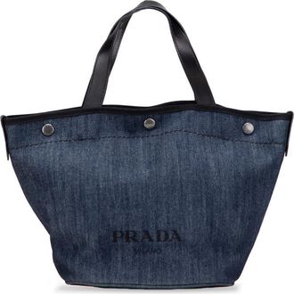 Prada Pre-owned Prada Denim Logo Satchel Ladies HD5P23J0ZW4V910C