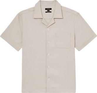 Reiss Nitus Herringbone Cuban Top