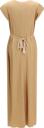 Forte_Forte Womens Long Kaftan Dress Paglierino Viscose