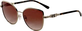 Michael Kors Womens 56 mm Gold Sunglasses