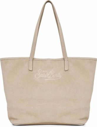 MC2 Saint Barth Tote Bags, female, Beige, Size: ONE SIZE Spacious Handbag