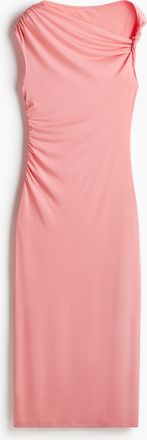 H&M One-Shoulder-Kleid mit Twistdetail - Pink