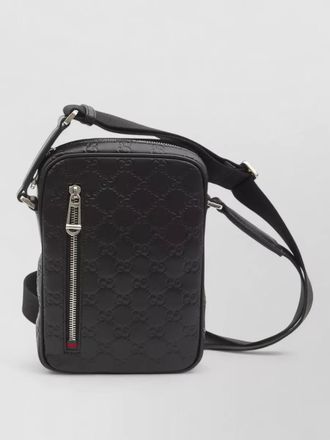 Gucci gg emblem small leather shoulder bag