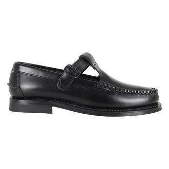 Hereu Flats, female, Black, Size: 8 1/2 US Alber T-bar Loafer