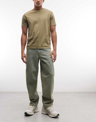 HUF Cromer - Jeans dritti lavaggio sporco-Blu