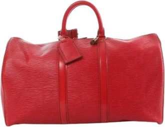 Louis Vuitton Pre-owned Weekend Bags, male, Red, Size: ONE SIZE Pre-owned Keepall 45