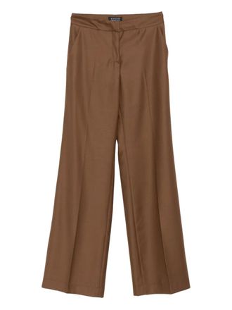 Gianluca Capannolo pleated wide-leg trousers - Brown