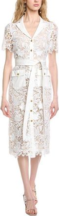 Badgley Mischka Lace Shirtdress
