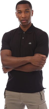 C.P. Company Herenpolo C.P. Company Stretch Piquet Logo in Zwart