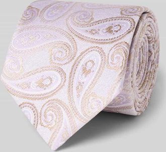 Olymp Seidenkrawatte im Allover-Look (7,5 cm) in Flieder, Gr&ouml;&szlig;e 1