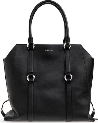 Alexander McQueen Heren, Tassen, Zwart, Maat: ONE Size Leer