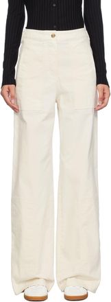 パンツ FABIANA FILIPPI Woman Pants White PAD265F326L291 0149 Heavy poplin trousers, optical white for Women | Fabiana