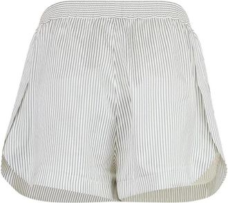 Stella McCartney Gestreepte shorts met elastiek - Dames - Bermuda - Veelkleurig - XS - Korte Broeken