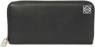 Loewe Black Leather Long Wallet (Bi-Fold) (Pre-Owned)