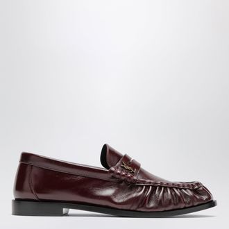 Saint Laurent Le Loafer Bordeaux Calfskin Loafers