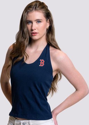 Lusso Womens Lusso Navy Boston Red Sox Noelle V-Neck Tank Top at Nordstrom, Size Xx-Large