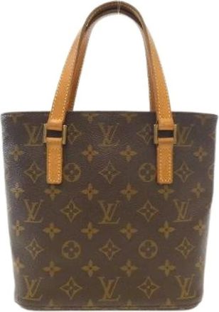Louis Vuitton Pre-owned Bucket Bags, female, Brown, Size: ONE SIZE Pre-owned Canvas Tote