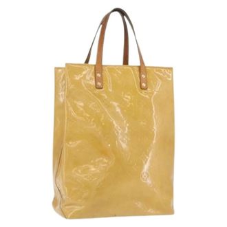 Louis Vuitton Pre-owned Tote Bags, female, Beige, Size: ONE SIZE Pre-owned Vintage Patent Leather Tote Bag
