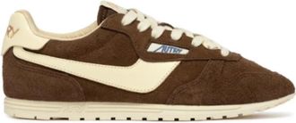 Autry Windspin Low Sneakers - Dames - Sneakers - Bruin - 41 EU - Katoen - Schoenen