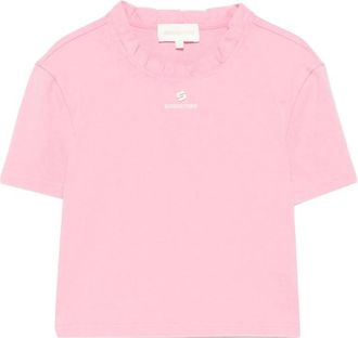 Shushu/Tong Ruffle-trim Logo-print T-shirt