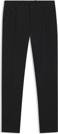 HUGO BOSS Melange modern-fit trousers in a cotton blend