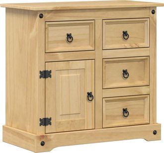 vidaXL Vidaxl - Aparador Corona Madera Maciza De Pino 80x40x75 Cm