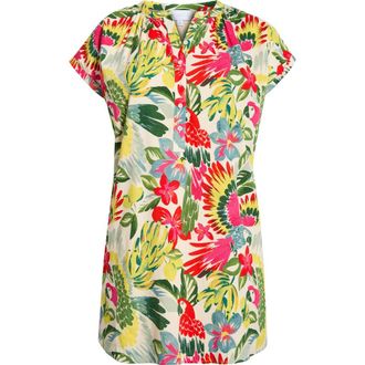 Sugarlips Wissa Tropical Jasla Cotton Shift Minidress in Bright-Multi at Nordstrom, Size 3X