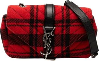 Saint Laurent Pre-owned Cross Body Bags, female, Red, Size: ONE SIZE Pre-owned Crossbody Bag