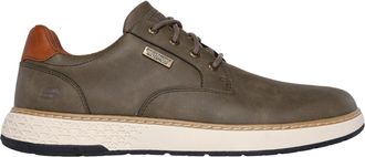 Skechers Garlan Pryor Polyurethane Mens Olive Lace-Up Shoes Pu - Size UK 12