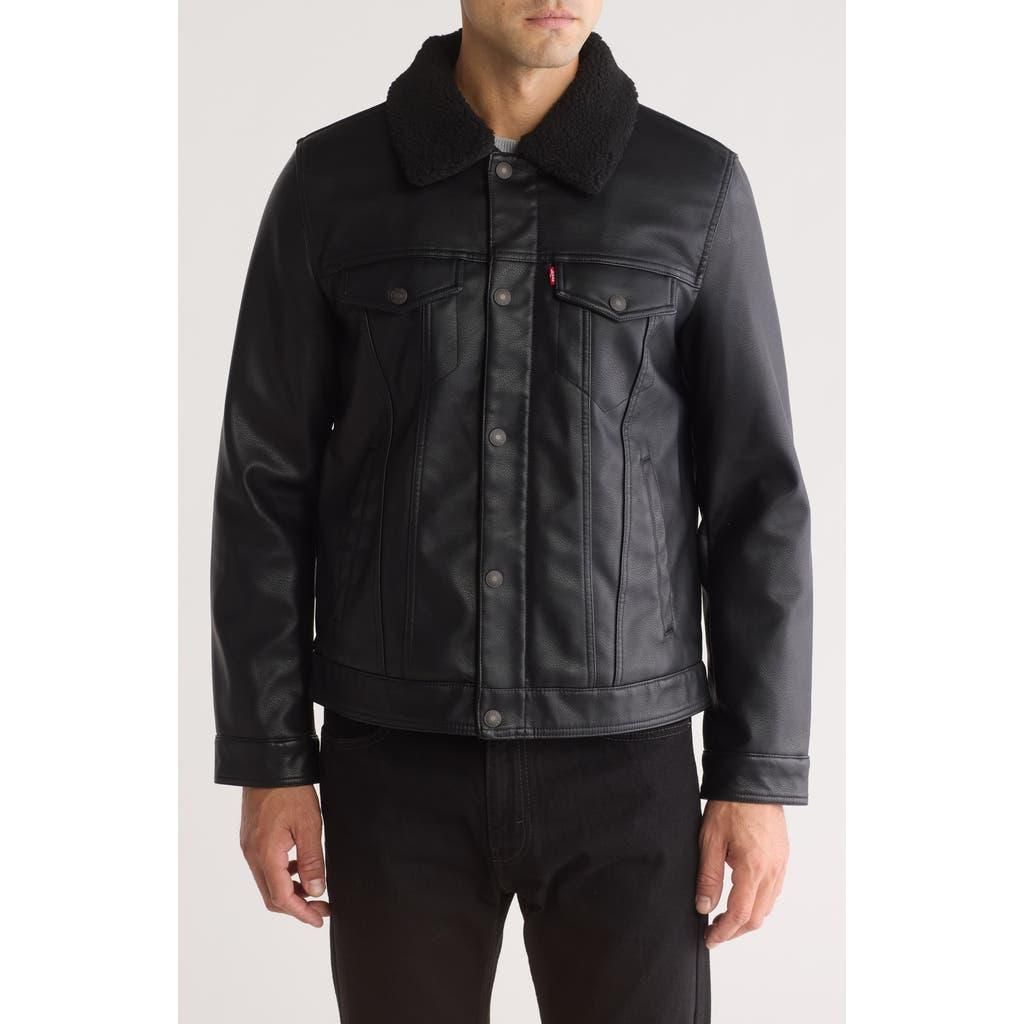 Levis Premium Black Fullzip Sports Leather Jacket Black | TikTok