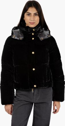 Elisabetta Franchi Piumino in velluto nero