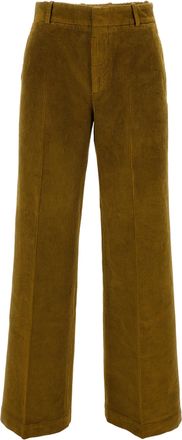Cellar Door Tailored Brown Trousers With Clean Silhouette