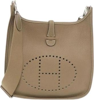 Herm&egrave;s Pre-owned Vintage Schoudertas - Dames - Vintage Schoudertas - Bruin - ONE Size - Leer - Vintage